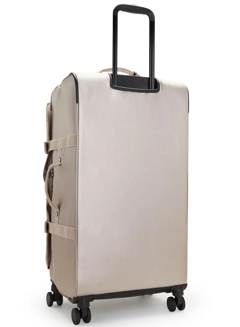 Kipling  Spontaneous Large 4-Double Wheeled Female Check-In Luggage Trolley - Metallic Glow for Women | Best Price UAE